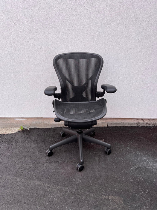 Herman Miller Aeron Kontorsstol Svart Size B