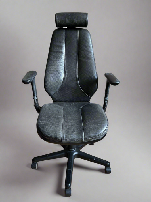 RH Logic 400 Kontorsstol Svart Läder