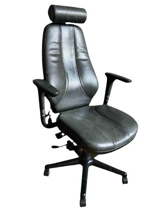 RH Logic 400 Kontorsstol Svart Läder